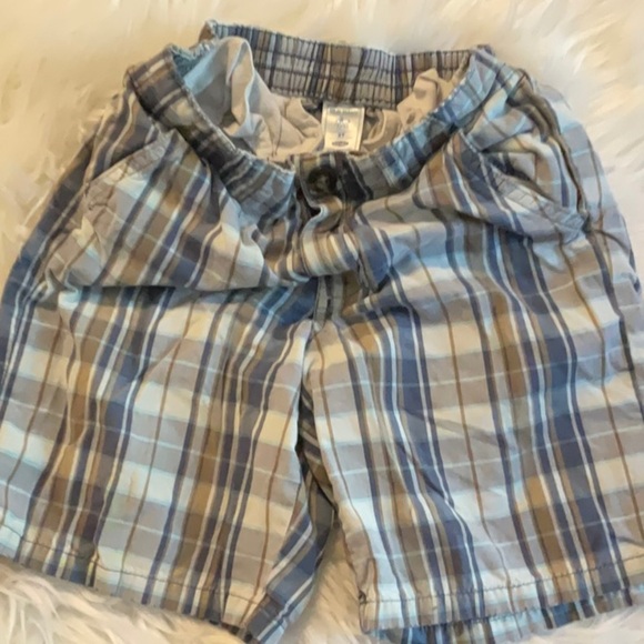 Old Navy Other - Old Navy Plaid Blue and Tan Shorts